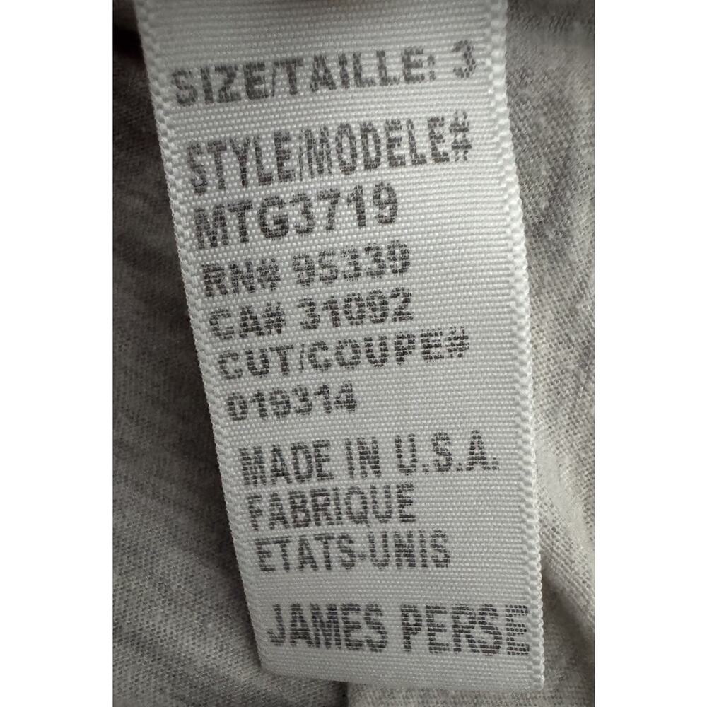 James Perse Shirt Lot of 2 Size 3 Gray Long Sleeve Blue Polo USA Made Cotton - Picture 8 of 12